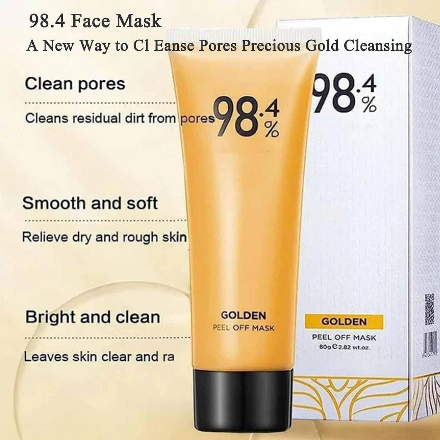 2-Pack: Instant Radiance Gold Peel-Off Mask (2-Pack) | Detoxifies & Firms Tired Skin